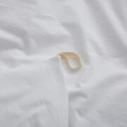 Washed Cotton Duvet Cover, White, Queen 90x90 - Image 4