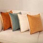 Soft Velvet Throw Pillow Covers 18x18, Set of 4 - Image 2