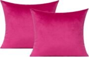 Black Velvet Pillow Covers 20x20, Cozy Soft Solid - Image 8