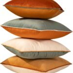 Soft Velvet Throw Pillow Covers 18x18, Set of 4