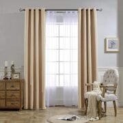 Biscotti Beige Blackout Curtains 84 Inches Long, W52xL84, 2 Panels - Image 2