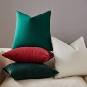 Decorative Velvet Throw Pillow Covers 20x20 Set of 2,Army Green - Image 4