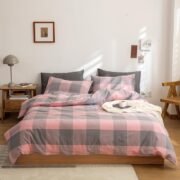 Washed Cotton Duvet Cover Set, 3 Pieces, Linen-Like Texture - Image 8