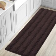 Thick Shaggy Chenille Bathroom Rug Set, Non Slip - Image 7