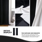 Thick Velvet Blackout Curtains 63 Inches Long, 2 Panels - Image 5