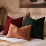 Decorative Velvet Throw Pillow Covers 20x20 Set of 2,Army Green