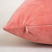Coral Velvet Throw Pillow Covers 20x20, Set of 2 - Image 3