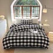 Washed Cotton Duvet Cover Set, 3 Pieces, Linen-Like Texture - Image 7