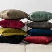 Sage Soft Velvet Throw Pillow Covers 20x20 inch Set of 2 - Image 5