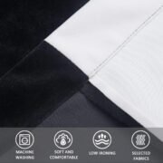 Thick Velvet Blackout Curtains 63 Inches Long, 2 Panels - Image 4