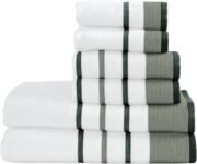 Decorative Bath Towel Set - Luxury Cotton 6 Piece Towel Set - Luxurious - Image 6
