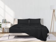 4 Piece King Sheets Set - Soft Brushed 1800 Microfiber Bedding - Image 5