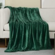 Fleece Plush Throw Blanket Navy Blue 50"x60"for Couch Fuzzy Cozy Flannel - Image 6