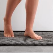 Chenille Bath Mat Set — 2 Piece, Non Slip, Water Absorbent, Fast Drying - Image 2