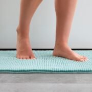 Chenille Bath Mat Set — 2 Piece, Non Slip, Water Absorbent, Fast Drying - Image 4
