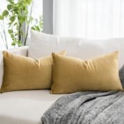 Coral Velvet Throw Pillow Covers 20x20, Set of 2 - Image 7