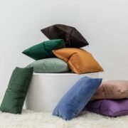 Decorative Velvet Throw Pillow Covers 20x20 Set of 2,Army Green - Image 2