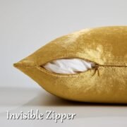 Gold Velvet Pillow Covers 20x20 Decorative Pillows Pack of 2 - Image 3