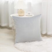 Velvet Cushion Covers Pack of 2, Soft Solid Square - Image 2