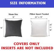 Velvet Cushion Covers Pack of 2, Soft Solid Square - Image 4
