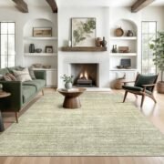 Washable Rugs 5x7, Non Slip Large Area Rugs for Living Room, Beige - Image 8