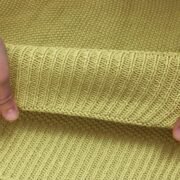 Knit Cotton Throw Blanket 50x60, Dark Sea Green - Image 4