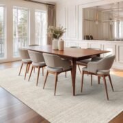 Washable Rugs 5x7, Non Slip Large Area Rugs for Living Room, Beige - Image 5