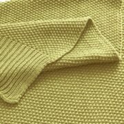 Knit Cotton Throw Blanket 50x60, Dark Sea Green - Image 5