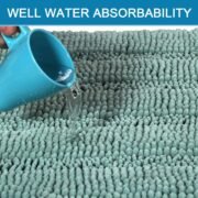 Thick Shaggy Chenille Bathroom Rug Set, Non Slip - Image 5