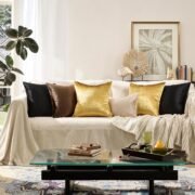 Gold Velvet Pillow Covers 20x20 Decorative Pillows Pack of 2 - Image 6