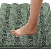 Thick Shaggy Chenille Bathroom Rug Set, Non Slip - Image 8