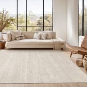 Washable Rugs 5x7, Non Slip Large Area Rugs for Living Room, Beige - Image 4