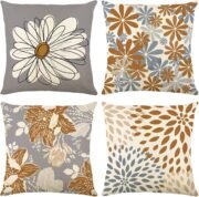 Blue Decorative Throw Pillow Covers 18x18 Set of 4 - Image 6