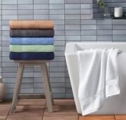 Cotton Bath Towel 6 Pack, Quick Dry Lightweight - Image 2