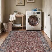 Washable Rug 5x7 - Ultra-Thin Antique Collection Area Rug - Image 6