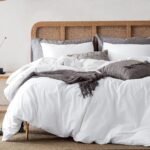 Duvet Cover, Washed Cotton Comforter Cover Bedding Set Queen Size