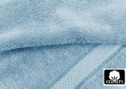 Ultra Soft 6 Piece Towel Set - 100% Cotton Towels - Light Blue - Image 3