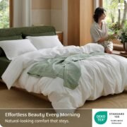 Washed Cotton Duvet Cover Set, Queen, 3 Piece - Image 3