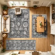 5x7 Washable Area Rugs - Perfect Resistant Rug for Living Room, Bedroom - Image 5
