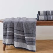 Decorative Bath Towel Set - Luxury Cotton 6 Piece Towel Set - Luxurious - Image 4