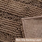Bathroom Rug Set, 2 Piece Soft Absorbent Chenille Bath Rug Set - Image 4