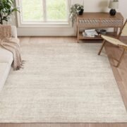 Washable Rugs 5x7, Non Slip Large Area Rugs for Living Room, Beige