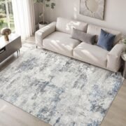 5x7 Area Rug for Living Room Washable Abstract Indoor Carpet - Image 6