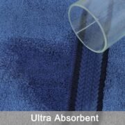 Ultra Soft 6 Piece Towel Set - 100% Cotton Towels - Blue - Image 5