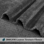 Soft Plush Fleece Throw Blanket for Couch Sofa Dark Gray 50x60 - Image 4