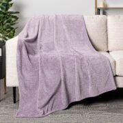 Soft Plush Fleece Throw Blanket for Couch Sofa Dark Gray 50x60 - Image 8